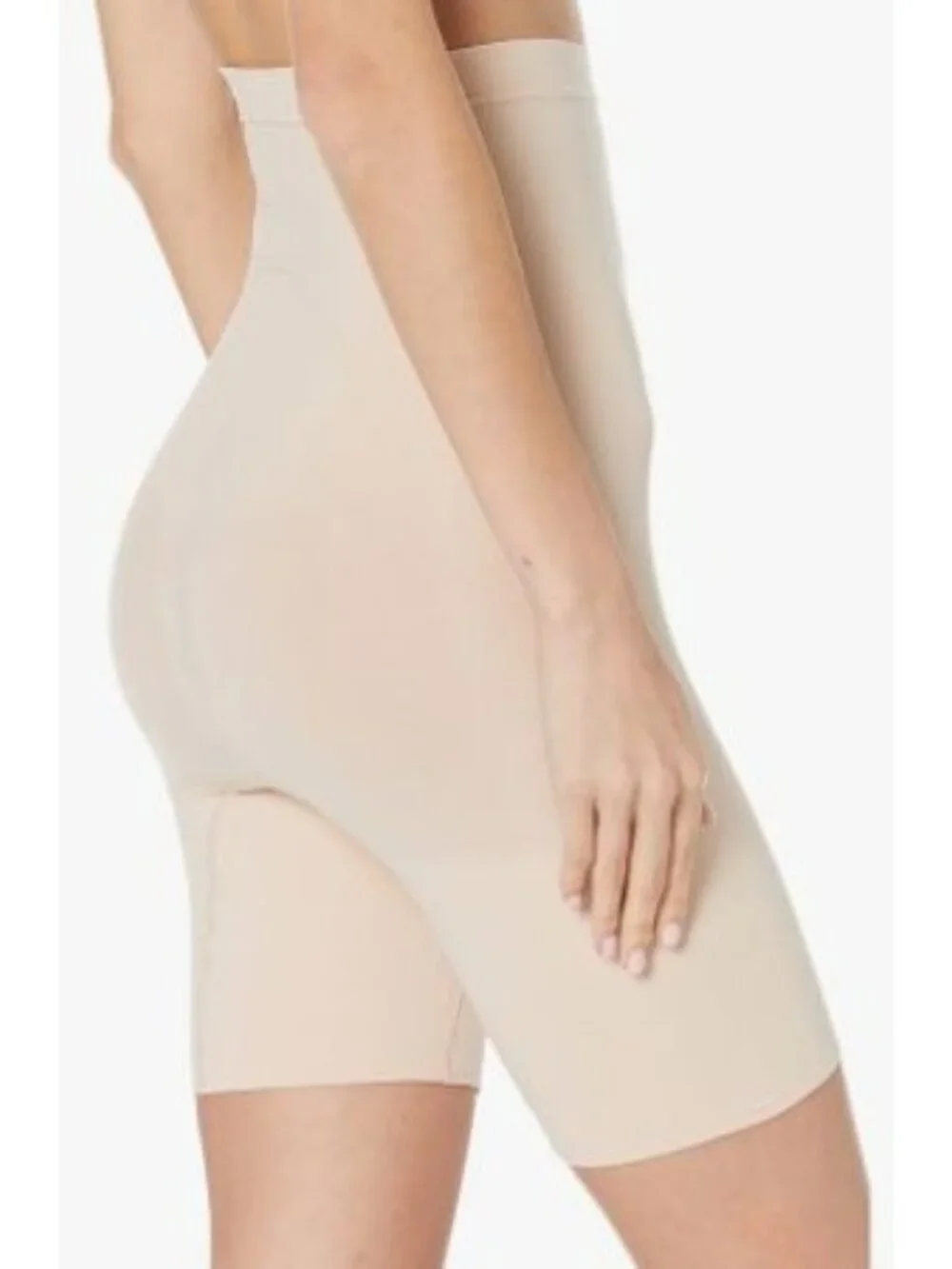 Spanx Higher Power Short Size Medium Soft Nude 6” Inseam Lightweight NWB